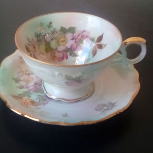 ANTIQUE VICTORIAN tea cup &Saucer Schumann Arzberg